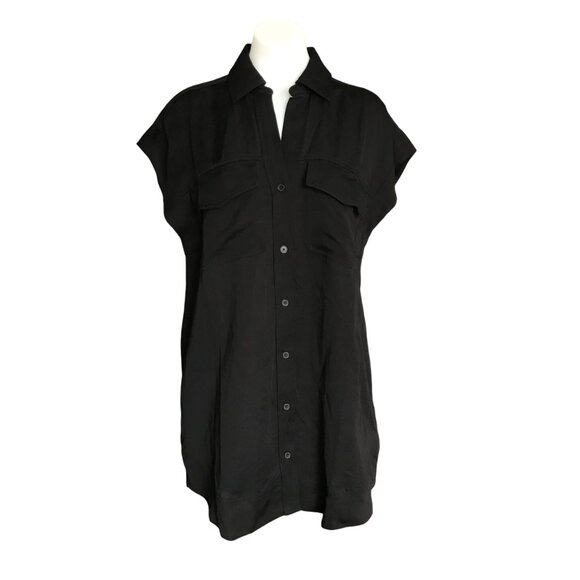 Madewell Sammy Utility Button-Front Mini Dress XS - Picture 11 of 16
